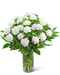 White Carnations Vase from Eagledale Florist in Indianapolis, IN