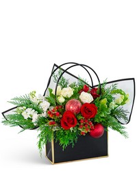 Jingle Bell Blooms Tote from Eagledale Florist in Indianapolis, IN