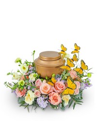 Wind Beneath My Wings Urn Surround from Eagledale Florist in Indianapolis, IN