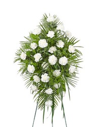 Peaceful in White Standing Spray from Eagledale Florist in Indianapolis, IN